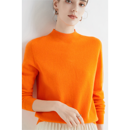 Luxury Knitted Cashmere Sweater for Women - Evelina - Image 13