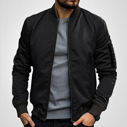 Men's Slim-Fit Insulated Bomber Jacket - Image 1