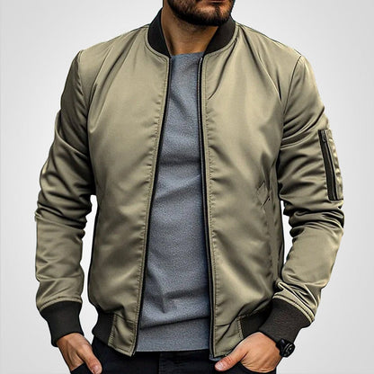 Men's Slim-Fit Insulated Bomber Jacket - Image 4