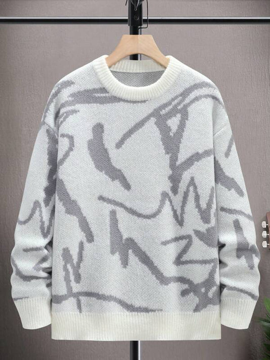 Men's Sweater with Graphic Print - Arvid - Image 1