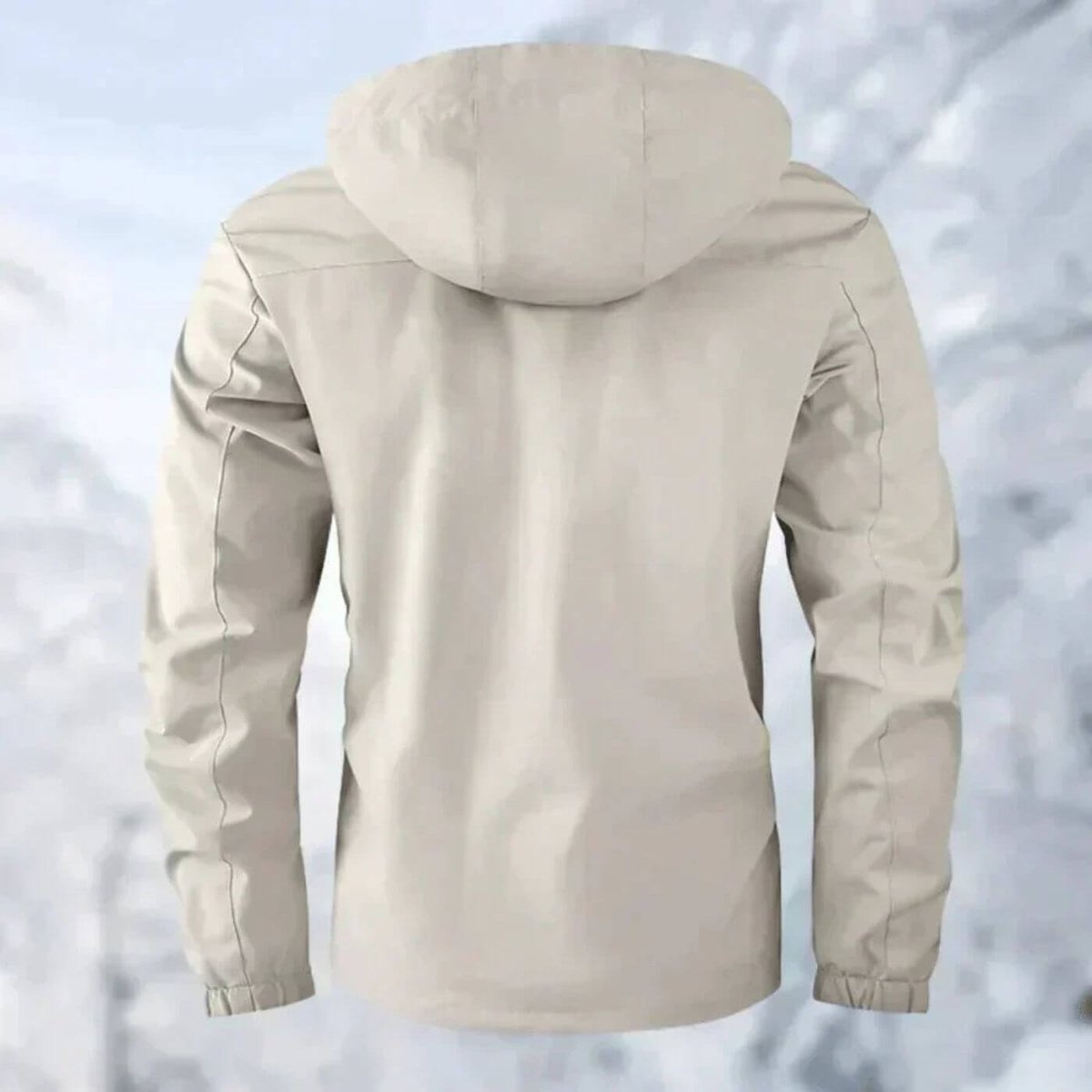 Men's Waterproof Hooded Quilted Jacket Windproof Outdoor Parka - Image 2