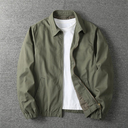 Men's Winter Coat Lightweight Zip-Up Bomber Jacket - Image 2