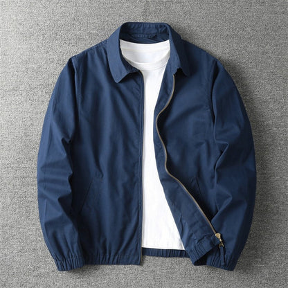 Men's Winter Coat Lightweight Zip-Up Bomber Jacket - Image 3
