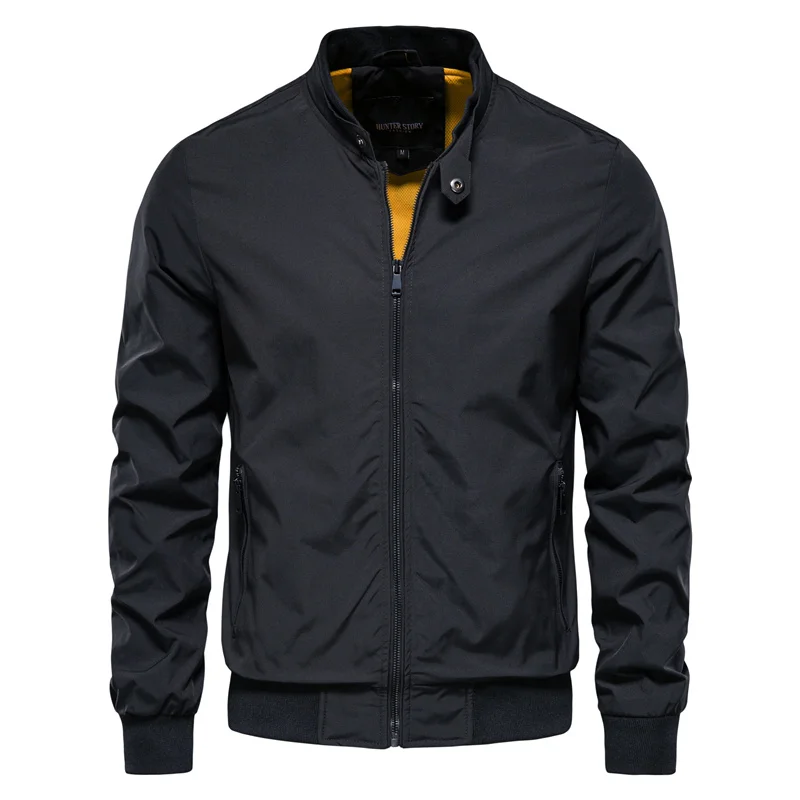 Men's Classic Lightweight Zip-Up Bomber Jacket - Image 1