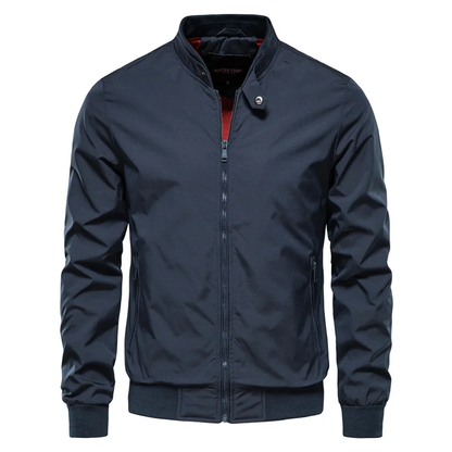 Men's Classic Lightweight Zip-Up Bomber Jacket - Image 3