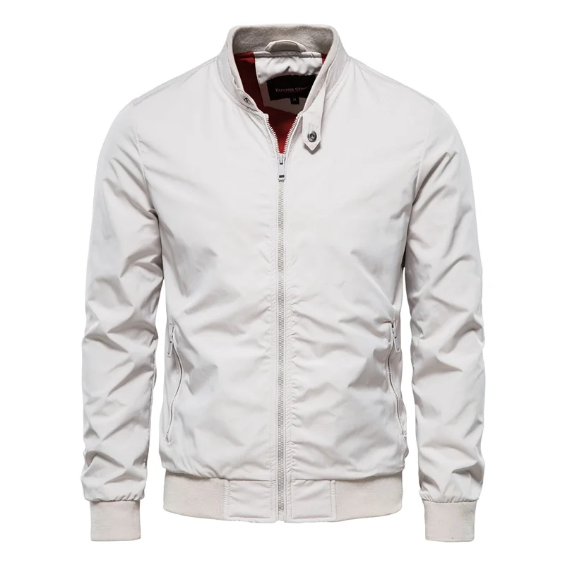Men's Zip Up Classic Bomber Jacket - Image 4