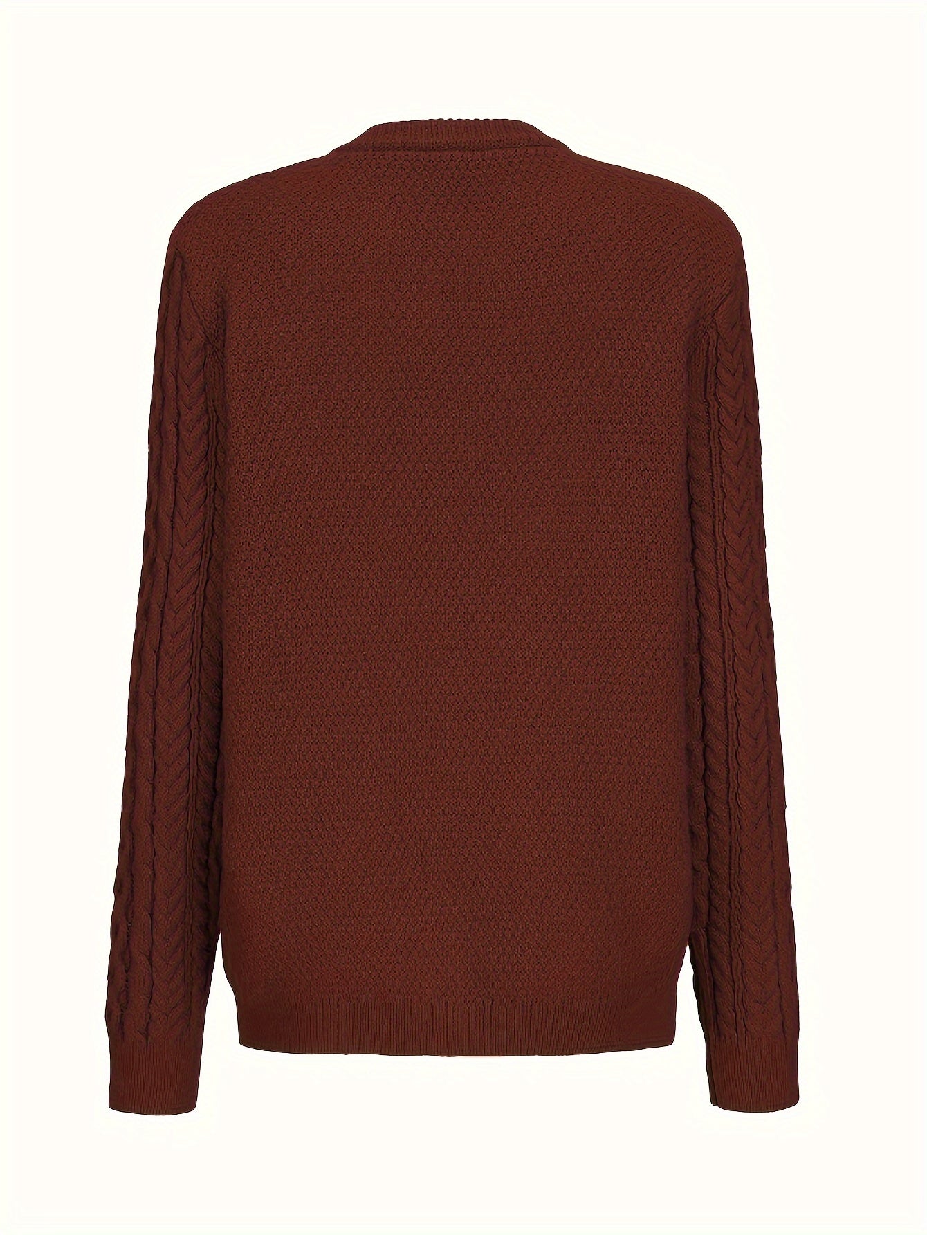 Plain Knitted Cardigan with Button Closure and Pockets - Olivia - Image 7