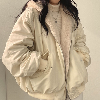 Reversible Ladies' Winter Coat with Hood - Isla - Image 7