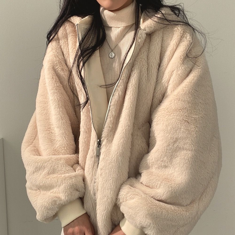 Reversible Ladies' Winter Coat with Hood - Isla - Image 11