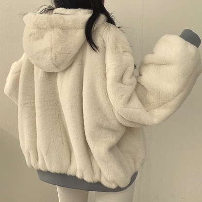 Reversible Ladies' Winter Coat with Hood - Isla - Image 14