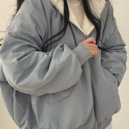 Reversible Ladies' Winter Coat with Hood - Isla - Image 4