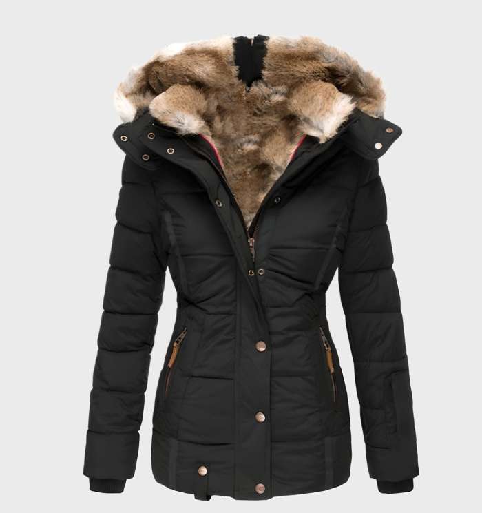 Slim Fit Ladies Winter Jacket with Hood - Aurora - Image 1