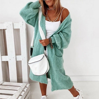 Soft Knit Oversized Women's Cardigan - Sienna - Image 5