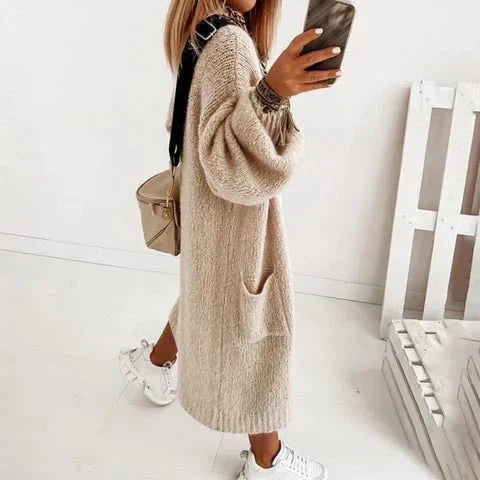 Soft Knit Oversized Women's Cardigan - Sienna - Image 2