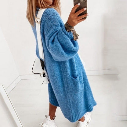 Soft Knit Oversized Women's Cardigan - Sienna - Image 4