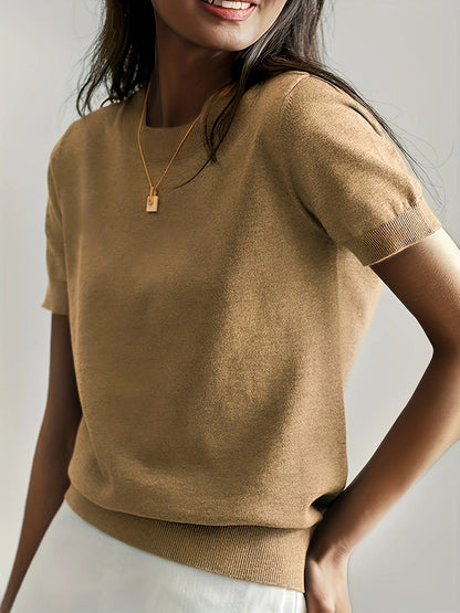 Spring Sweater with Short Sleeves - Mira - Image 1