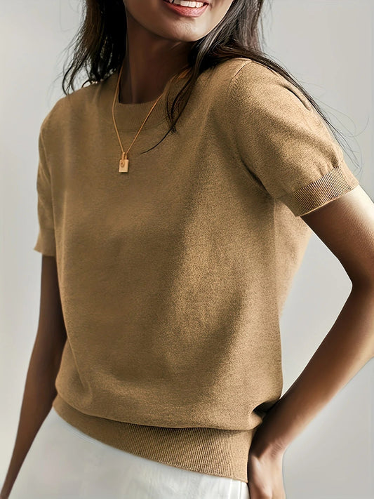 Spring Sweater with Short Sleeves - Mira - Image 1