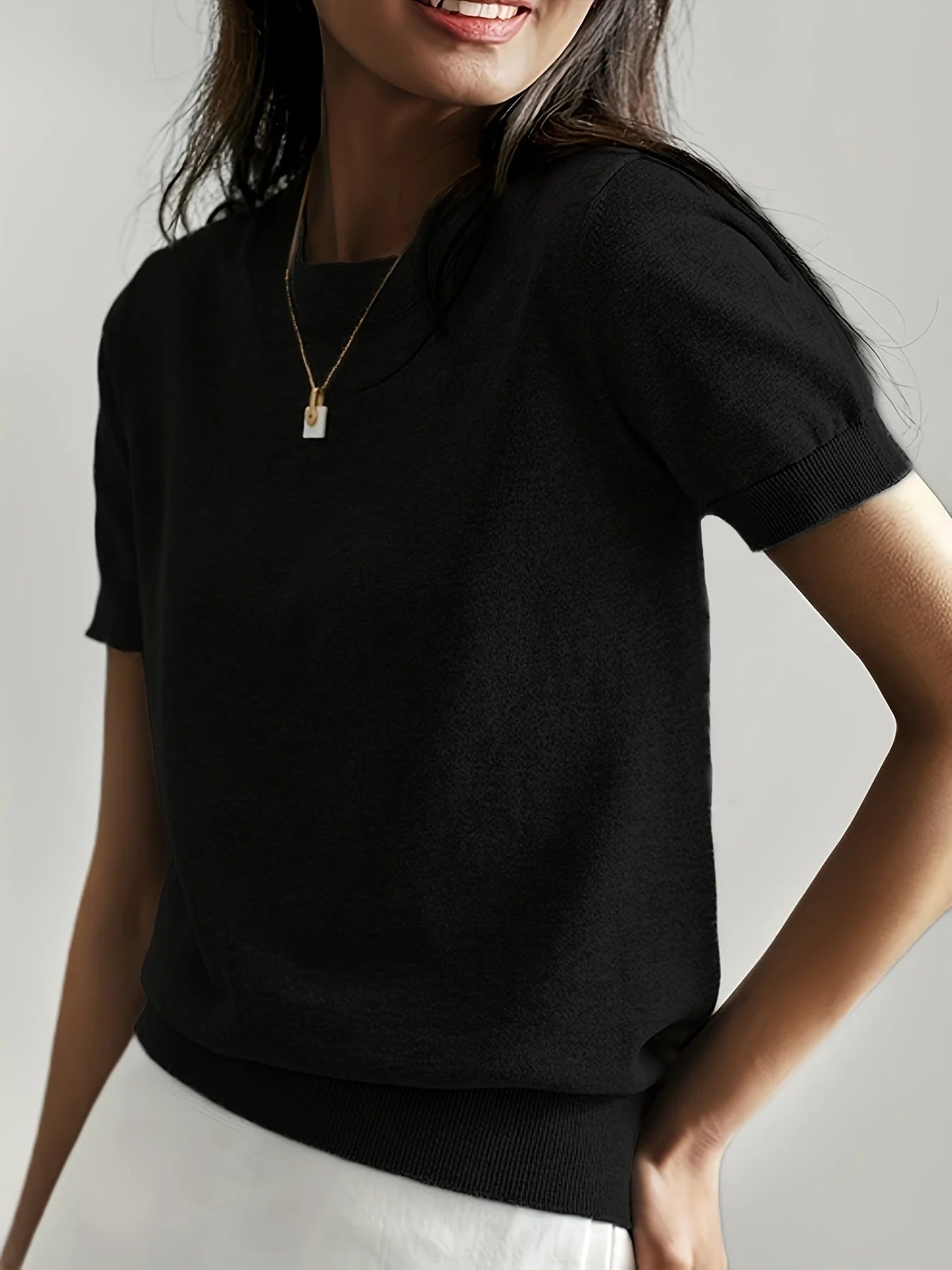 Spring Sweater with Short Sleeves - Mira - Image 16