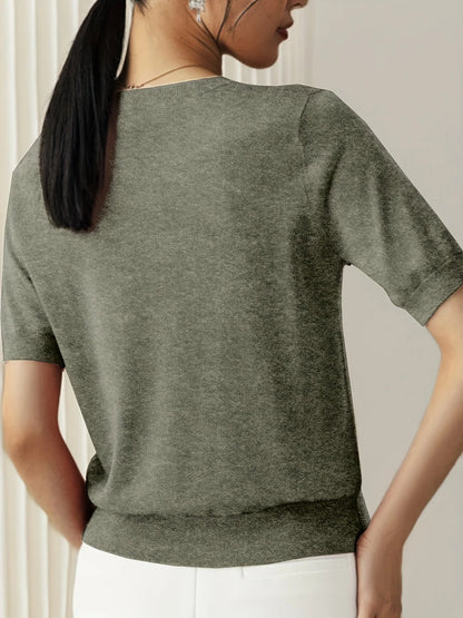 Spring Sweater with Short Sleeves - Mira - Image 11