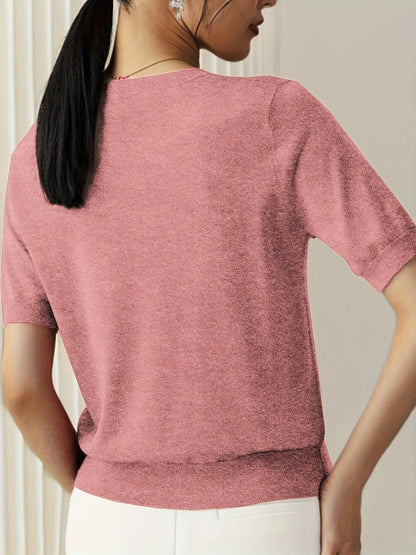 Spring Sweater with Short Sleeves - Mira - Image 14