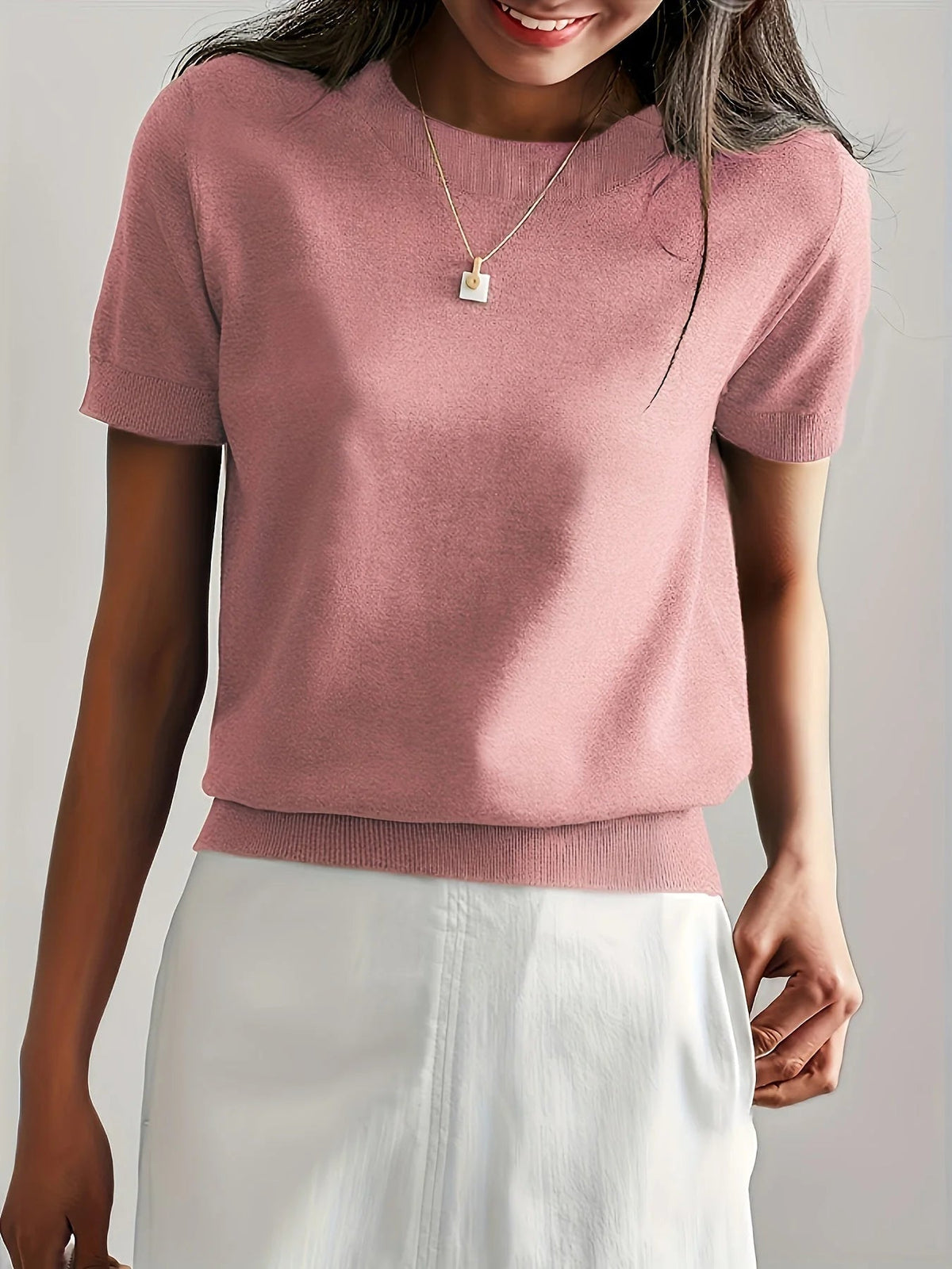 Spring Sweater with Short Sleeves - Mira - Image 15