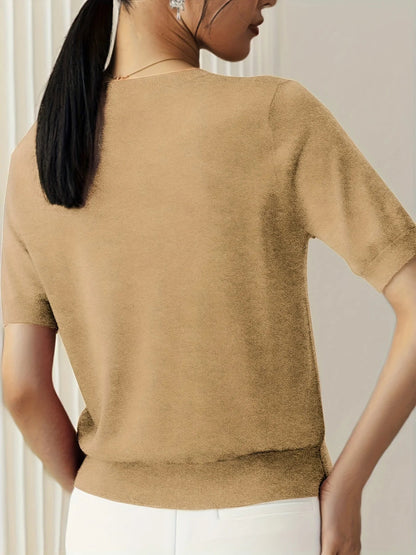 Spring Sweater with Short Sleeves - Mira - Image 2