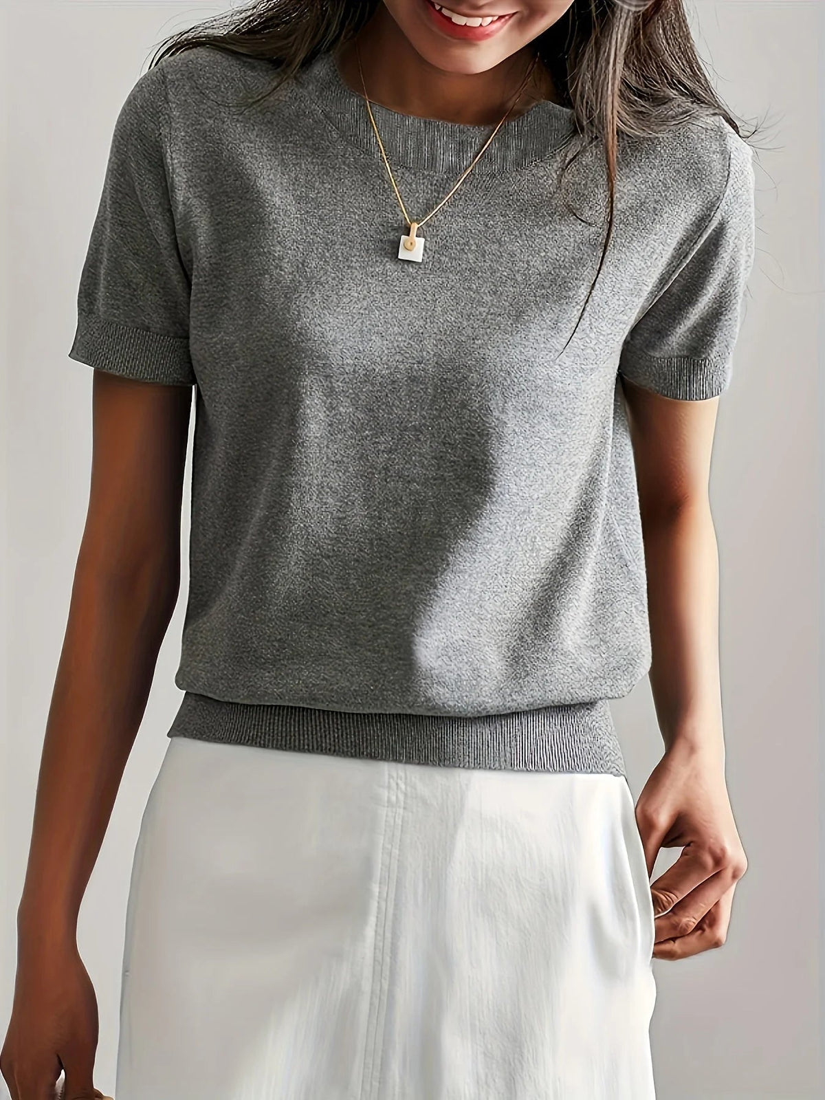 Spring Sweater with Short Sleeves - Mira - Image 6