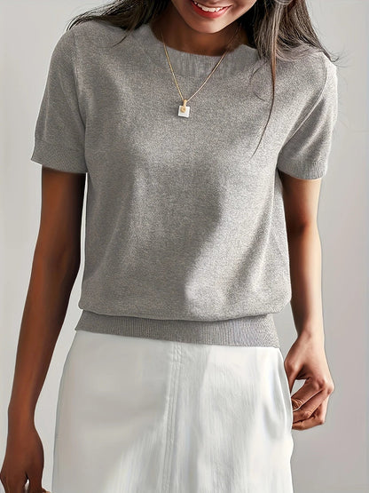 Spring Sweater with Short Sleeves - Mira - Image 8
