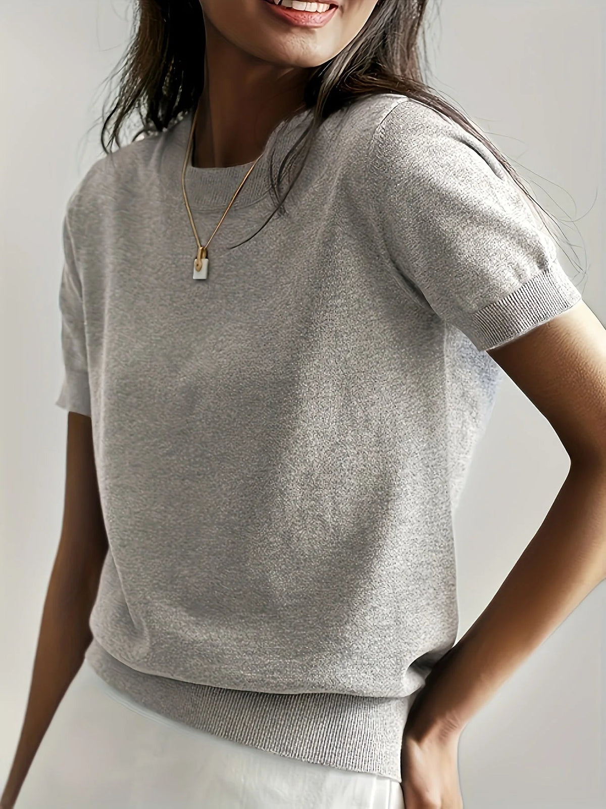 Spring Sweater with Short Sleeves - Mira - Image 7