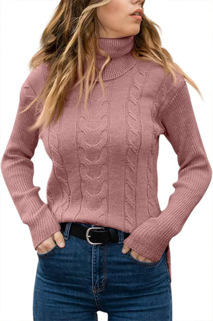 Stylish Knitted Women's Turtleneck - Denise - Image 13