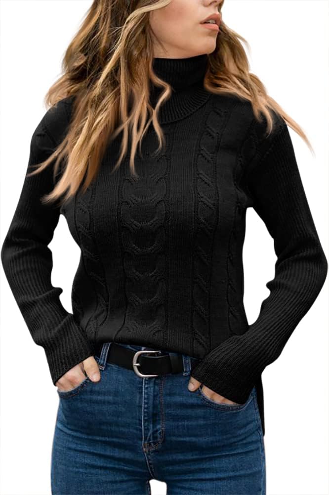 Stylish Knitted Women's Turtleneck - Denise - Image 19
