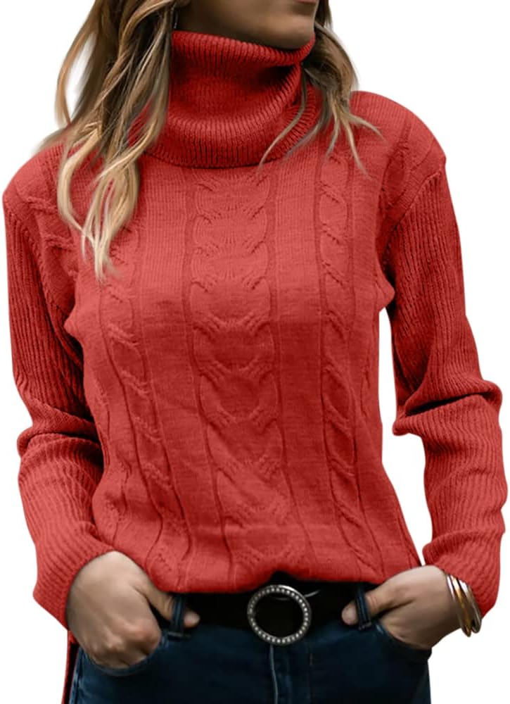 Stylish Knitted Women's Turtleneck - Denise - Image 20