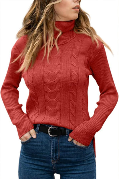 Stylish Knitted Women's Turtleneck - Denise - Image 21