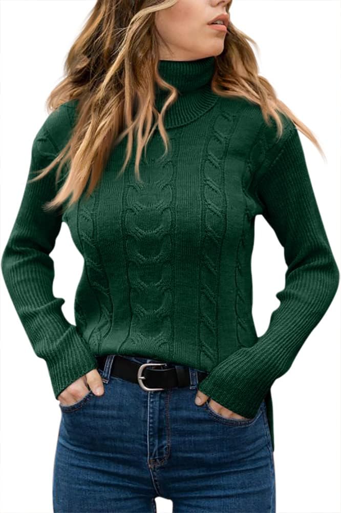 Stylish Knitted Women's Turtleneck - Denise - Image 23