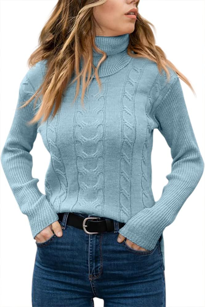 Stylish Knitted Women's Turtleneck - Denise - Image 25