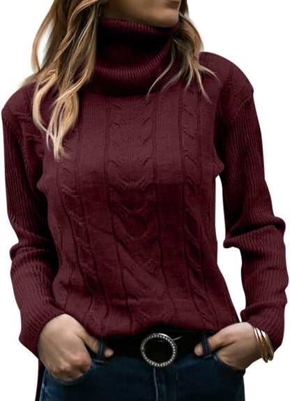 Stylish Knitted Women's Turtleneck - Denise - Image 3