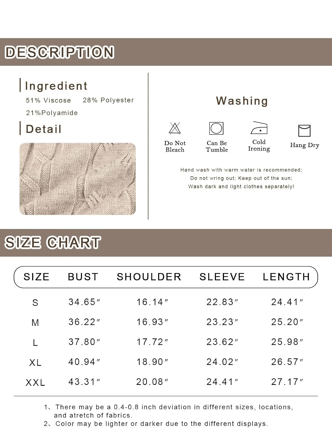 Stylish Knitted Women's Turtleneck - Denise - Image 37