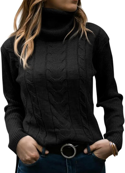 Stylish Knitted Women's Turtleneck - Denise - Image 18