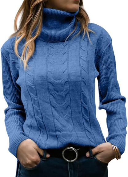 Stylish Knitted Women's Turtleneck - Denise - Image 10