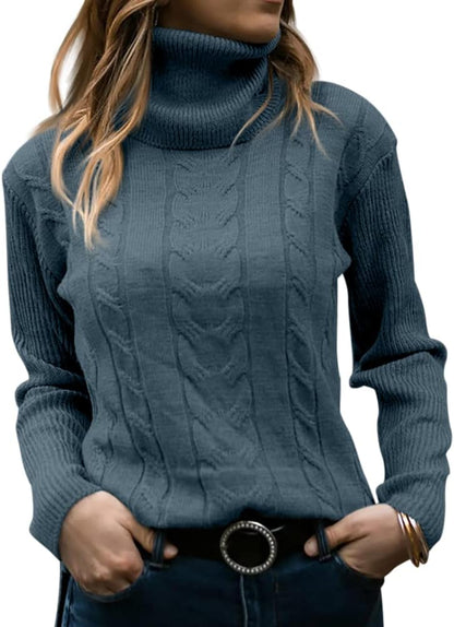 Stylish Knitted Women's Turtleneck - Denise - Image 32