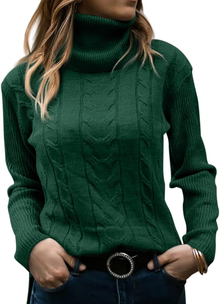 Stylish Knitted Women's Turtleneck - Denise - Image 22