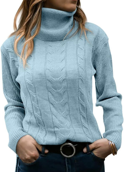 Stylish Knitted Women's Turtleneck - Denise - Image 24