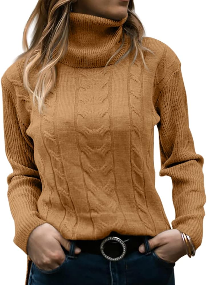 Stylish Knitted Women's Turtleneck - Denise - Image 1
