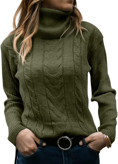 Stylish Knitted Women's Turtleneck - Denise - Image 16