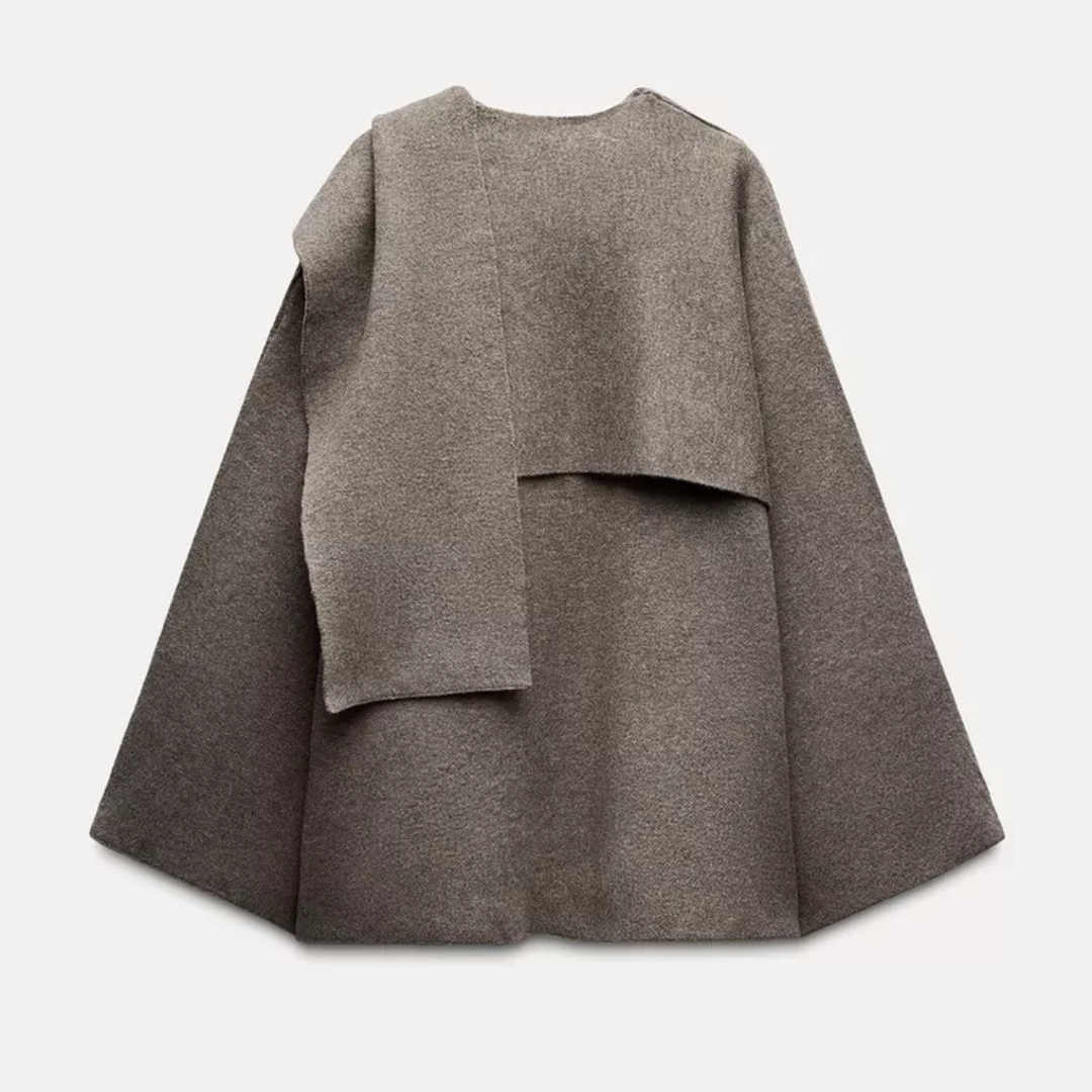 Stylish Ladies Winter Poncho - Ella - Image 7