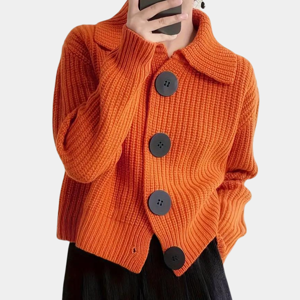 Trendy Orange Women's Jacket - Romy - Image 2