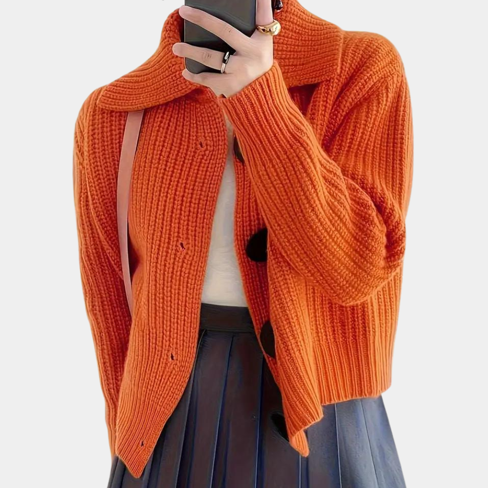 Trendy Orange Women's Jacket - Romy - Image 3