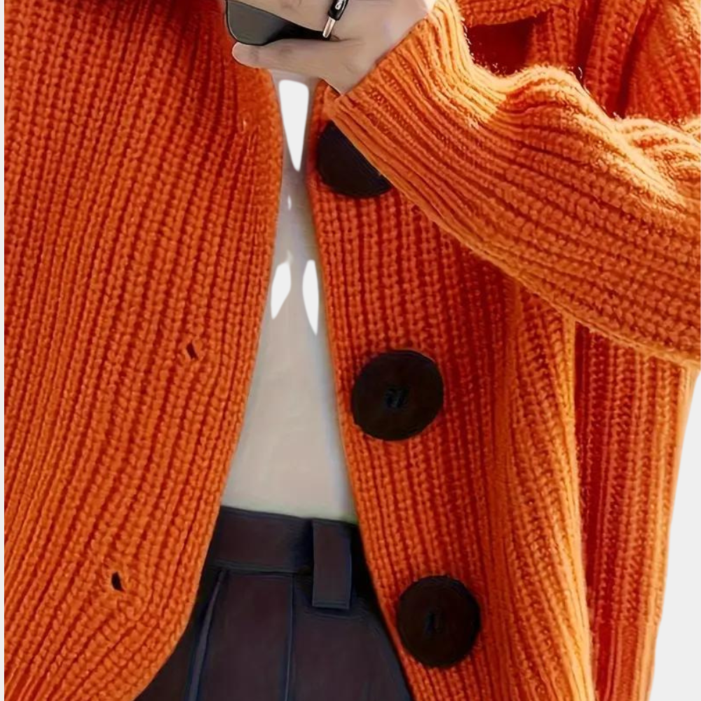 Trendy Orange Women's Jacket - Romy - Image 4