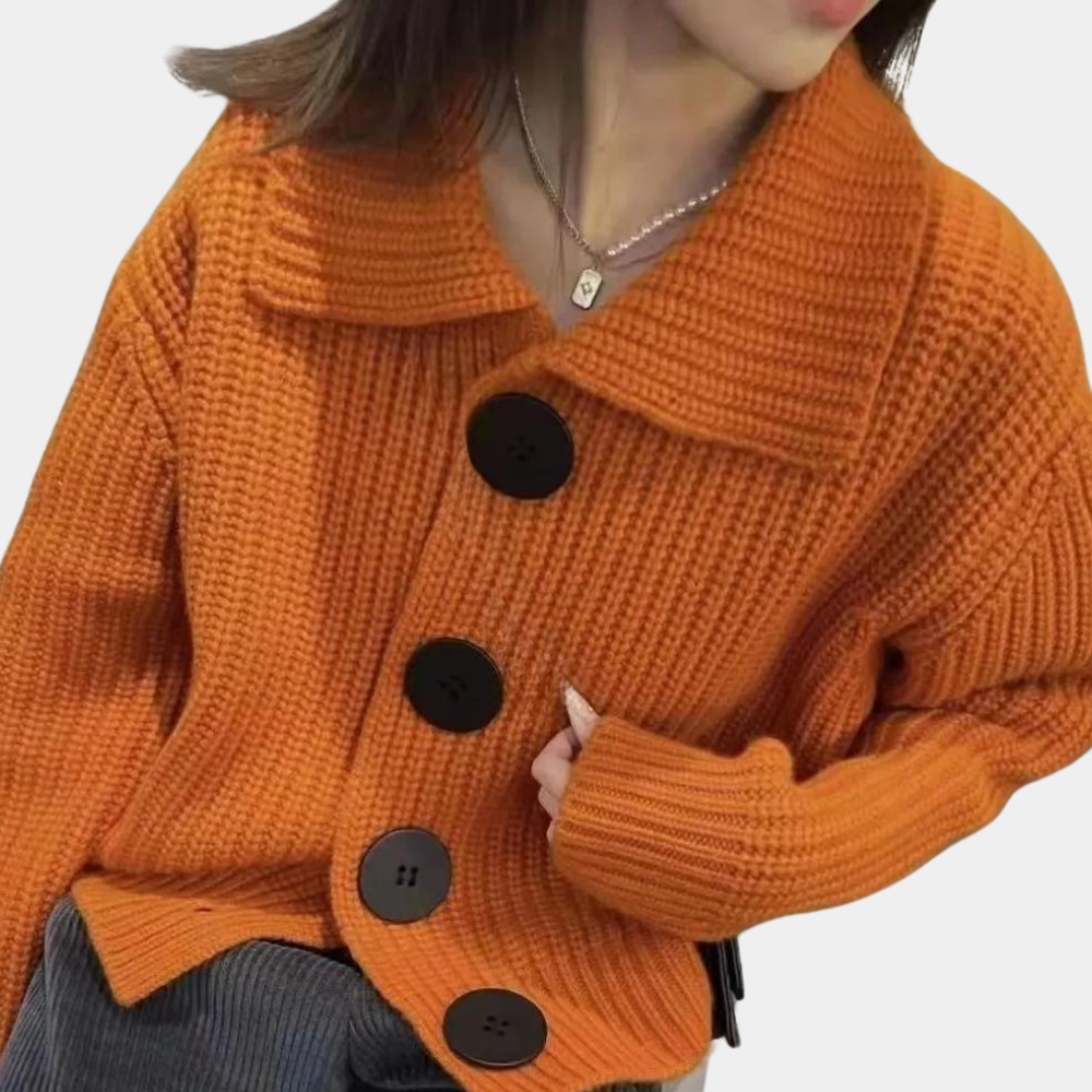 Trendy Orange Women's Jacket - Romy - Image 1