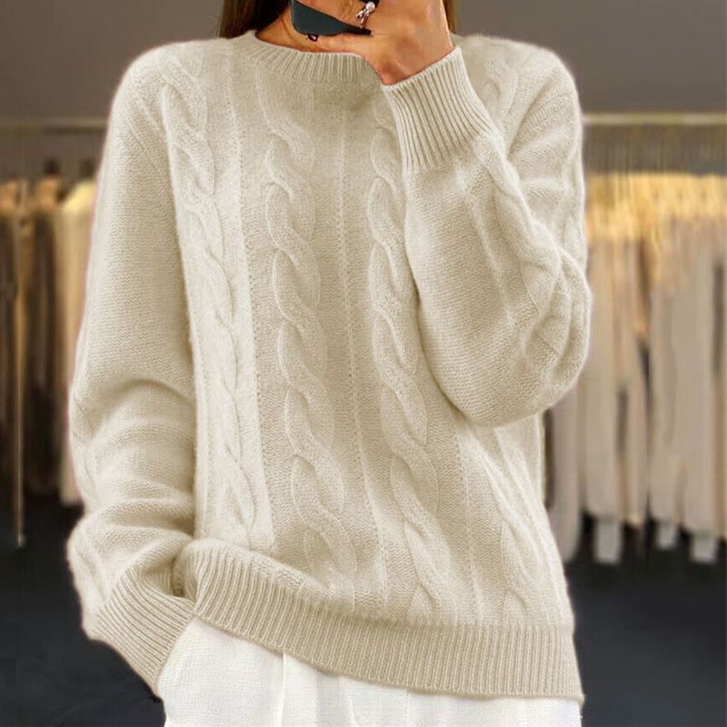 Warm Knitted Ladies Sweater - Bella - Image 1